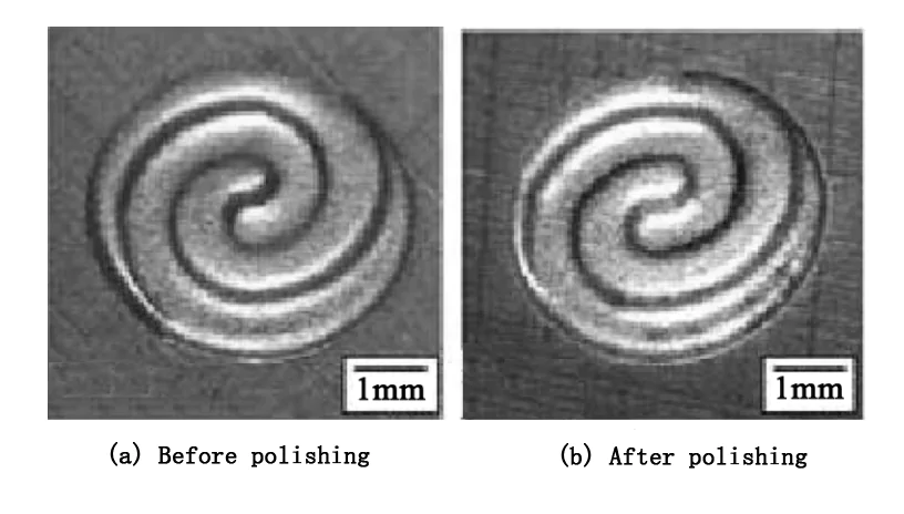 Fig11 Electrolysis EDM polishing effect diagram