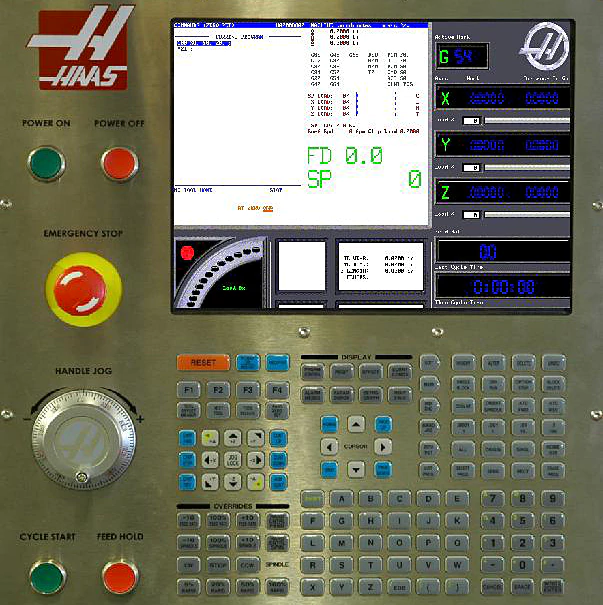 CNC control panel