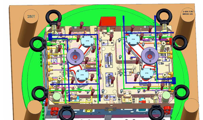 two color mold design