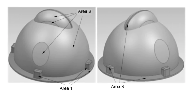 Figure 2 Helmet mold CAD model